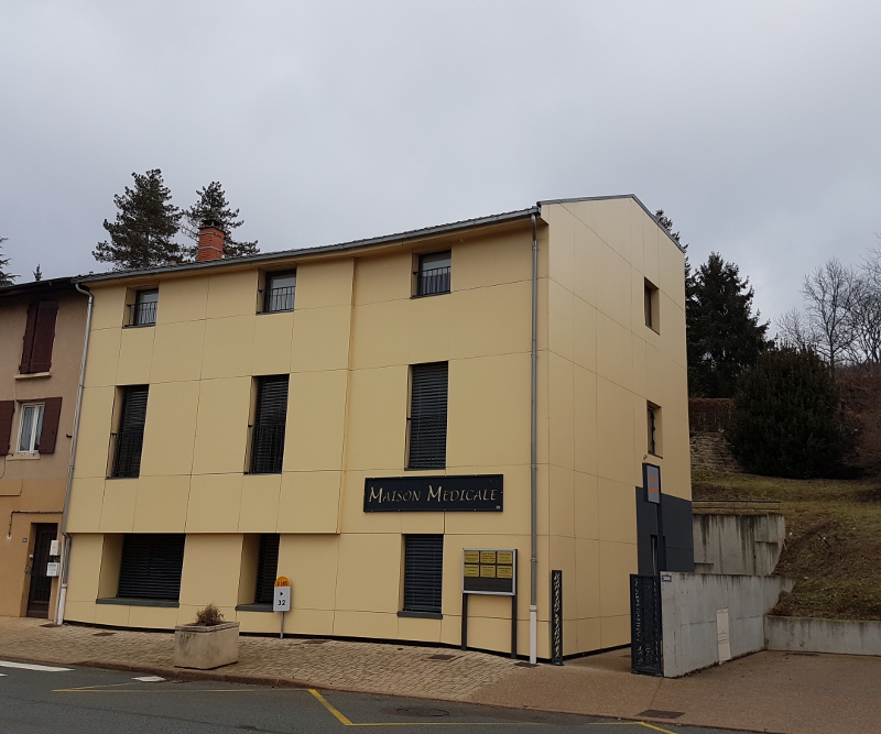 Bardage d'une maison médicale